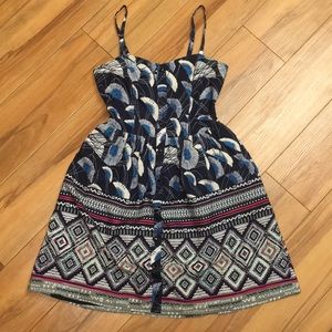 Strappy Button Down Dress